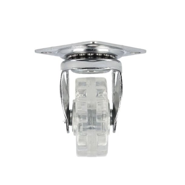 Mbelhjul "Spike" 50mm -  Transparent Hjul