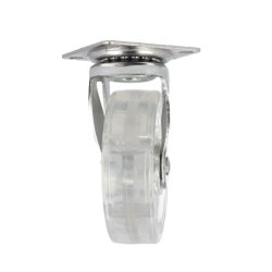 Mbelhjul "Spike" 75mm -  Transparent Hjul