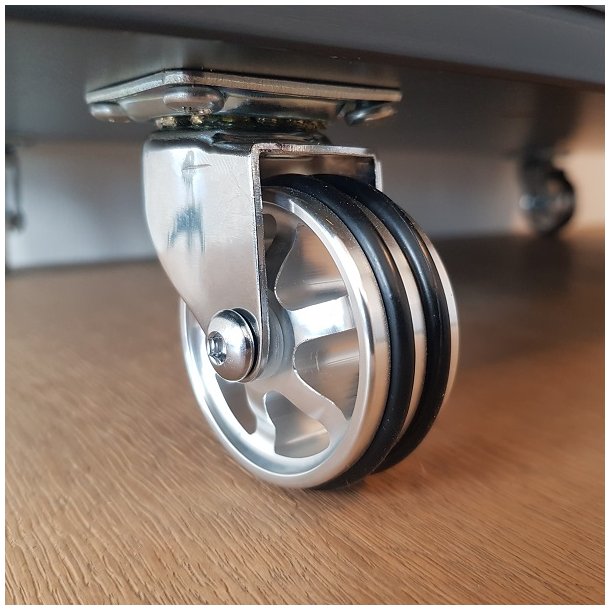 Mbelhjul "Decius" 75mm - Forkromet