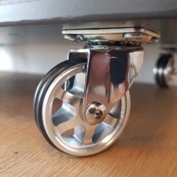 Mbelhjul "Decius" 50mm - Forkromet