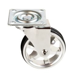 Mbelhjul "Decius" 75mm - Forkromet