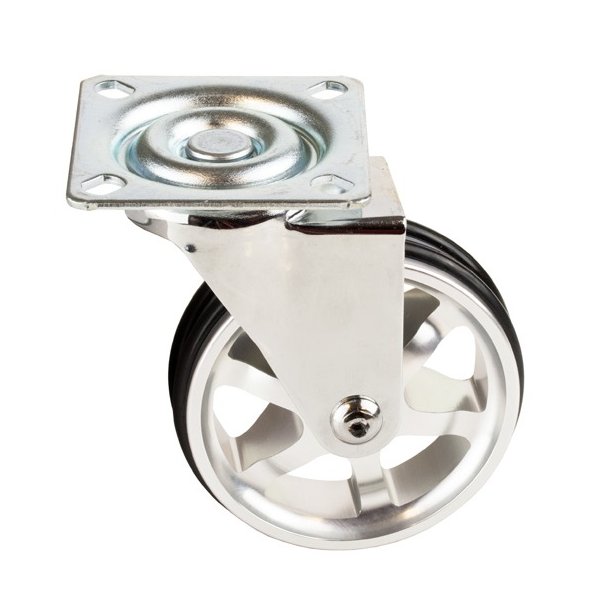 Mbelhjul "Decius" 75mm - Forkromet