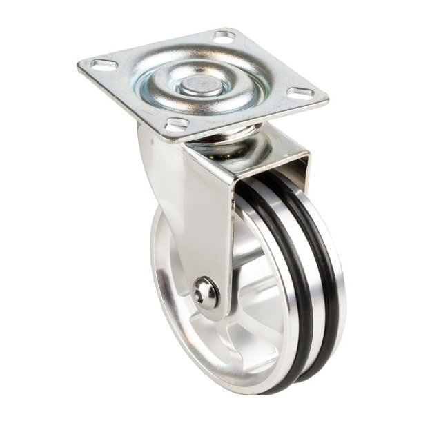 Mbelhjul "Decius" 75mm - Forkromet