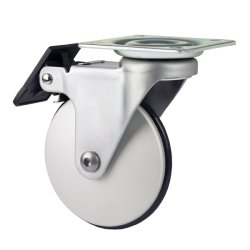 Mbelhjul "Gallus" 75mm - Aluminium - med Bremse