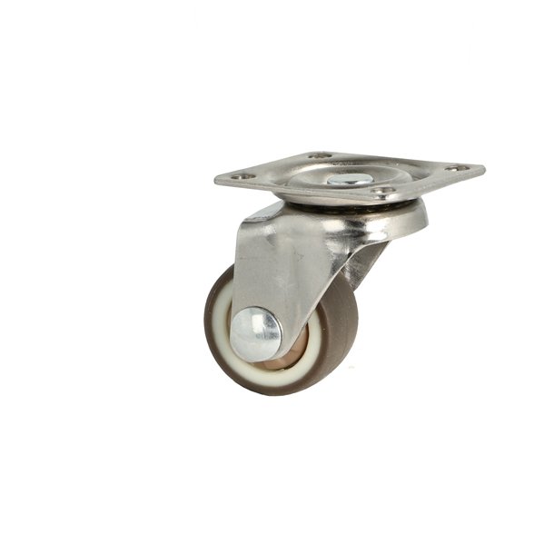 Inventarhjul "Nero" 25mm - 38x30mm Plade