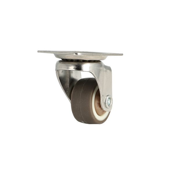 Inventarhjul "Nero" 25mm - 38x30mm Plade