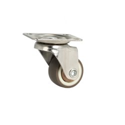 Inventarhjul "Nero" 25mm - 38x30mm Plade