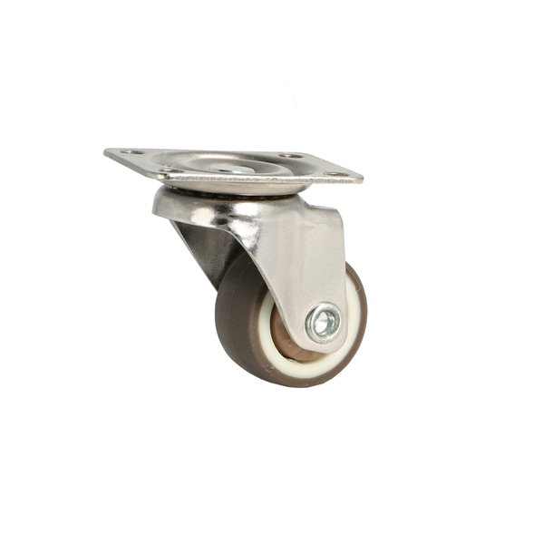 Inventarhjul "Nero" 25mm - 38x30mm Plade