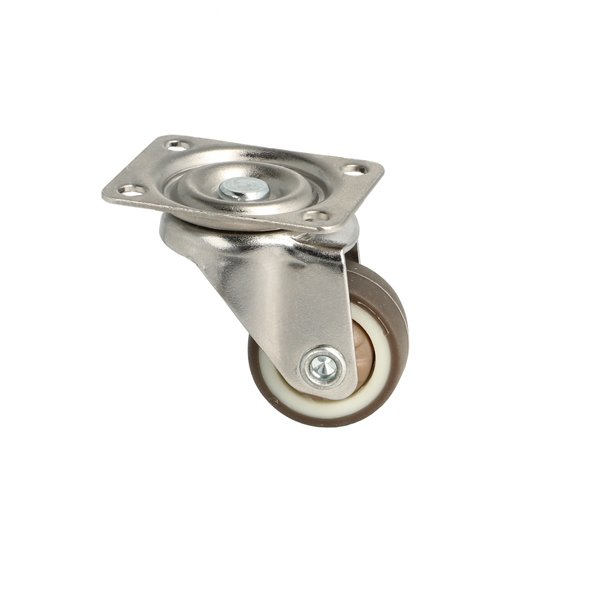 Inventarhjul "Nero" 25mm - 38x30mm Plade