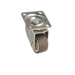 Inventarhjul "Nero" 25mm - 38x30mm Plade