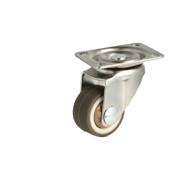 Inventarhjul "Nero" 25mm - 38x30mm Plade