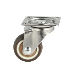 Inventarhjul "Nero" 38mm - 46x40mm Plade