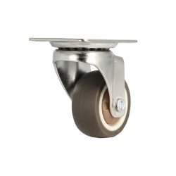 Inventarhjul "Nero" 38mm - 46x40mm Plade