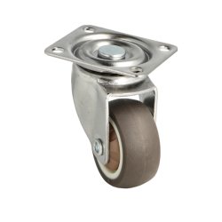 Inventarhjul "Nero" 38mm - 46x40mm Plade