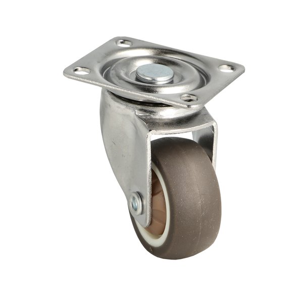 Inventarhjul "Nero" 38mm - 46x40mm Plade