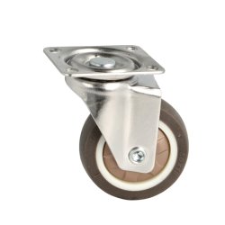 Inventarhjul "Nero" 50mm - 46x40mm Plade