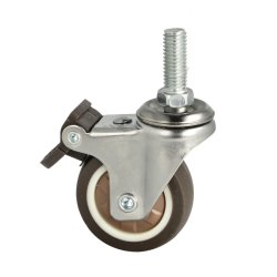 Inventarhjul "Nero" 50mm - M10x25mm - med Bremse