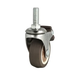 Inventarhjul "Nero" 50mm - M10x25mm - med Bremse