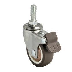 Inventarhjul "Nero" 50mm - M10x25mm - med Bremse