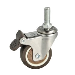 Inventarhjul "Nero" 50mm - M10x25mm - med Bremse