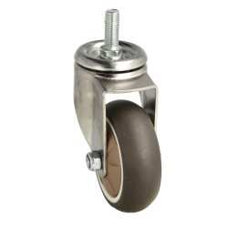 Inventarhjul "Nero" 75mm - M10x25mm - uden Bremse