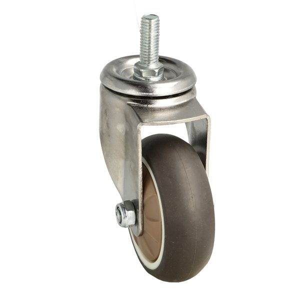 Inventarhjul "Nero" 75mm - M10x25mm - uden Bremse