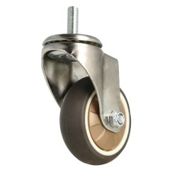 Inventarhjul "Nero" 75mm - M10x25mm - uden Bremse