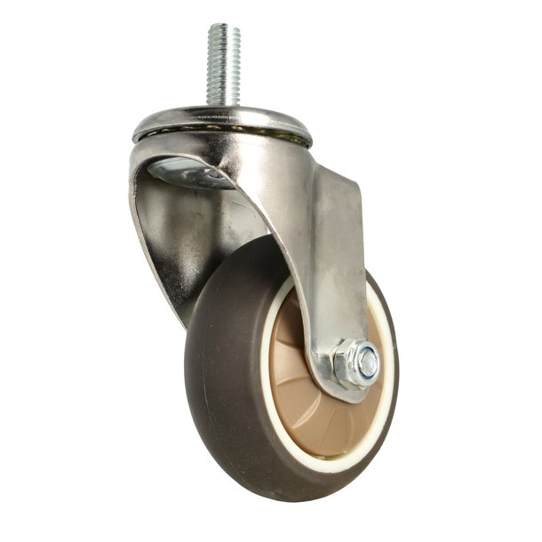 Inventarhjul "Nero" 75mm - M10x25mm - uden Bremse