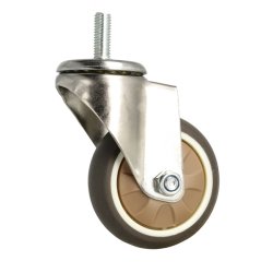 Inventarhjul "Nero" 75mm - M10x25mm - uden Bremse