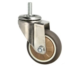 Inventarhjul "Nero" 75mm - M10x25mm - uden Bremse