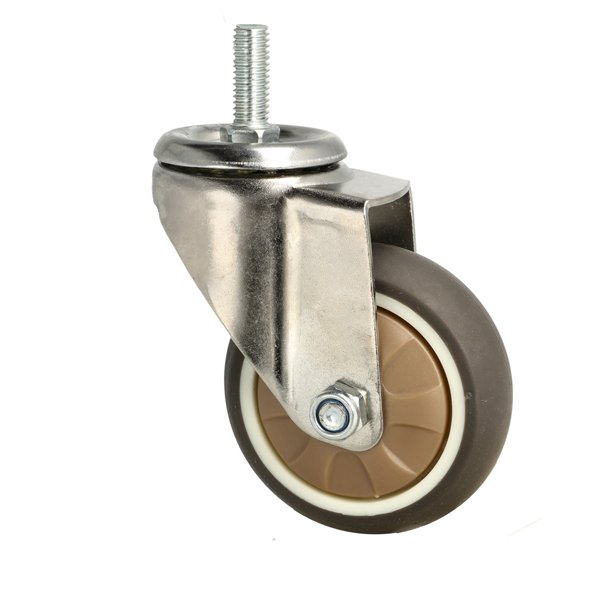 Inventarhjul "Nero" 75mm - M10x25mm - uden Bremse