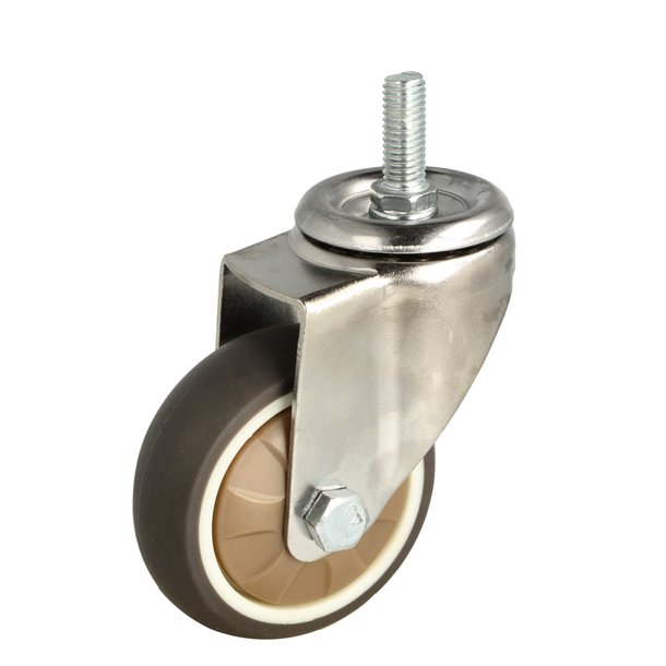 Inventarhjul "Nero" 75mm - M10x25mm - uden Bremse