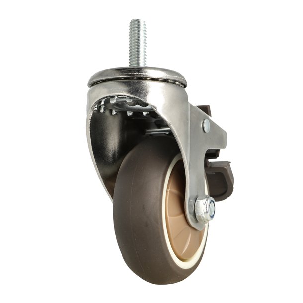 Inventarhjul "Nero" 75mm - M10x25mm - med Bremse