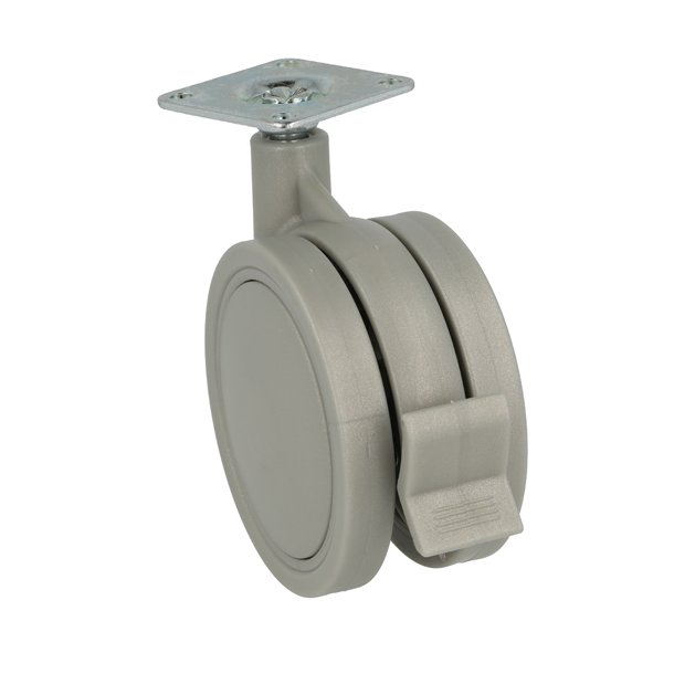 Mbelhjul "Garda" 76mm - Gr - med Bremse