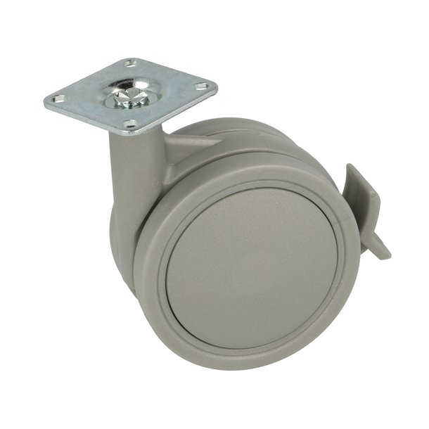 Mbelhjul "Garda" 76mm - Gr - med Bremse