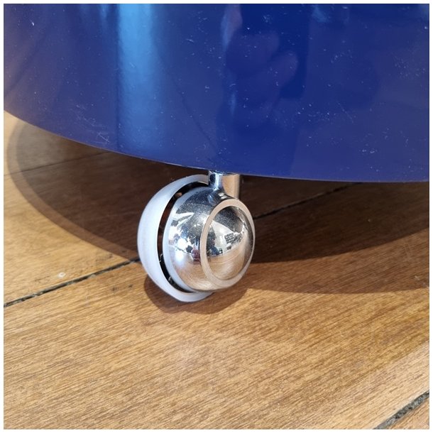 Kugle Mbelhjul "Zeno" 50mm - M10x15mm - Forkromet