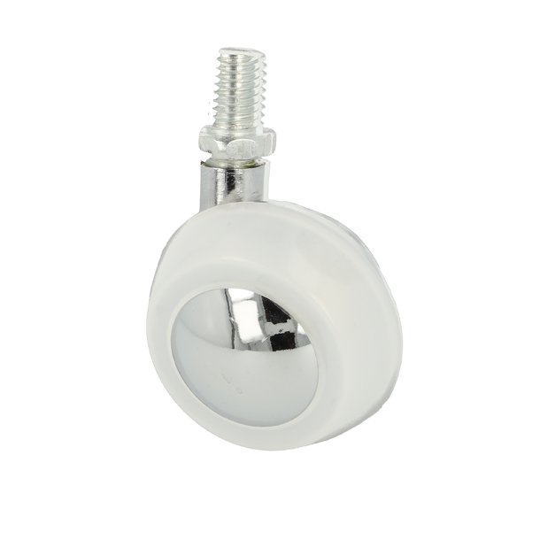 Kugle Mbelhjul "Zeno" 50mm - M10x15mm - Forkromet