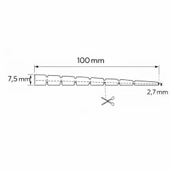 M�belkile 100x20mm - Sort