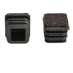 Dupsko M3 med Filt 25x25mm - Sort - til Rrben