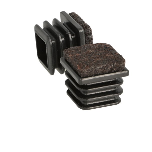 Dupsko M3 med Filt 25x25mm - Sort - til Rrben