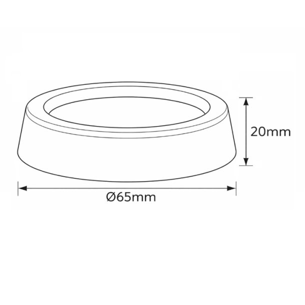 Vibrationsd�mper til Vaskemaskine �65x20mm - Gr�