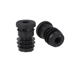 Dupsko 25mm med Gevind - Sort - til Rrben