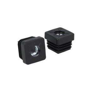 Dupsko 25x25mm med Gevind - Sort - til Rrben