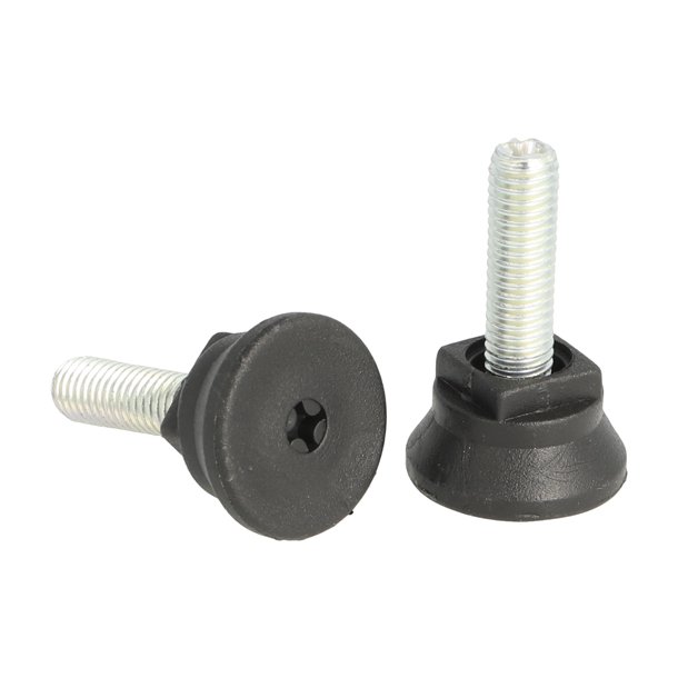 Stilleskrue med 25mm Sort Fod - M8x25mm