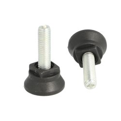 Stilleskrue med 25mm Sort Fod - M8x25mm