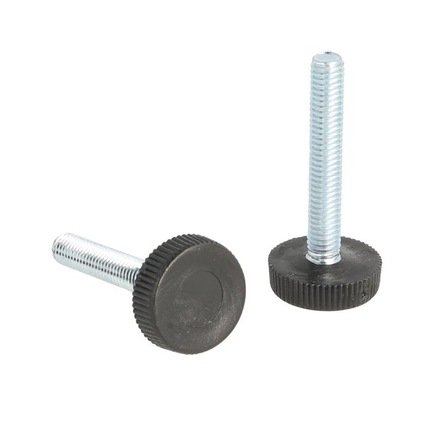 Stilleskrue med 20mm Sort Fod - M6x37mm