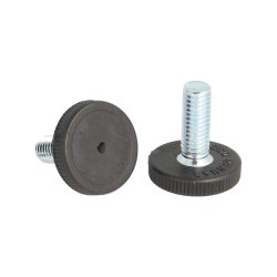 Stilleskrue med 25mm Sort Fod - M8x22mm