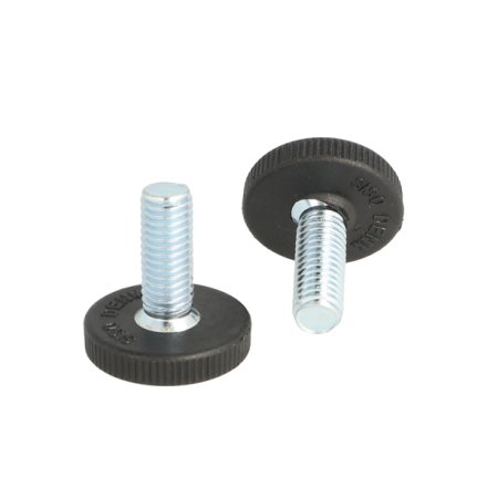 Stilleskrue med �25mm Sort Fod - M8x22mm