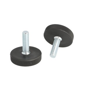 Stilleskrue med 32mm Sort Fod - M8x22mm