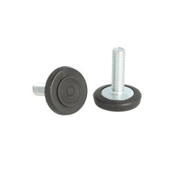 Stilleskrue med 20mm Sort Fod - M6x20mm